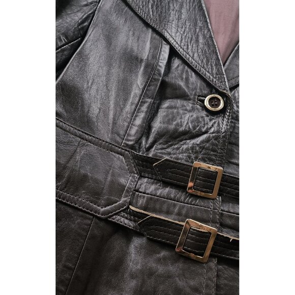 1970's Richard of Mayfair Leather Jacket // Women's Size Extra Small to Small - Picture 7 of 7